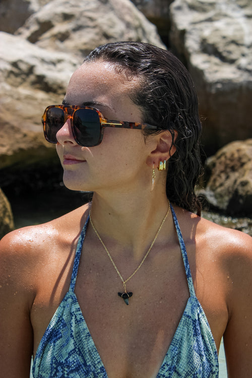 Bull Shark Tooth Necklace - Gold