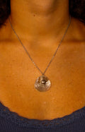 Jingle Shell with Freshwater Pearl Necklace - Silver