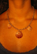 Large Scallop Necklace - Gold