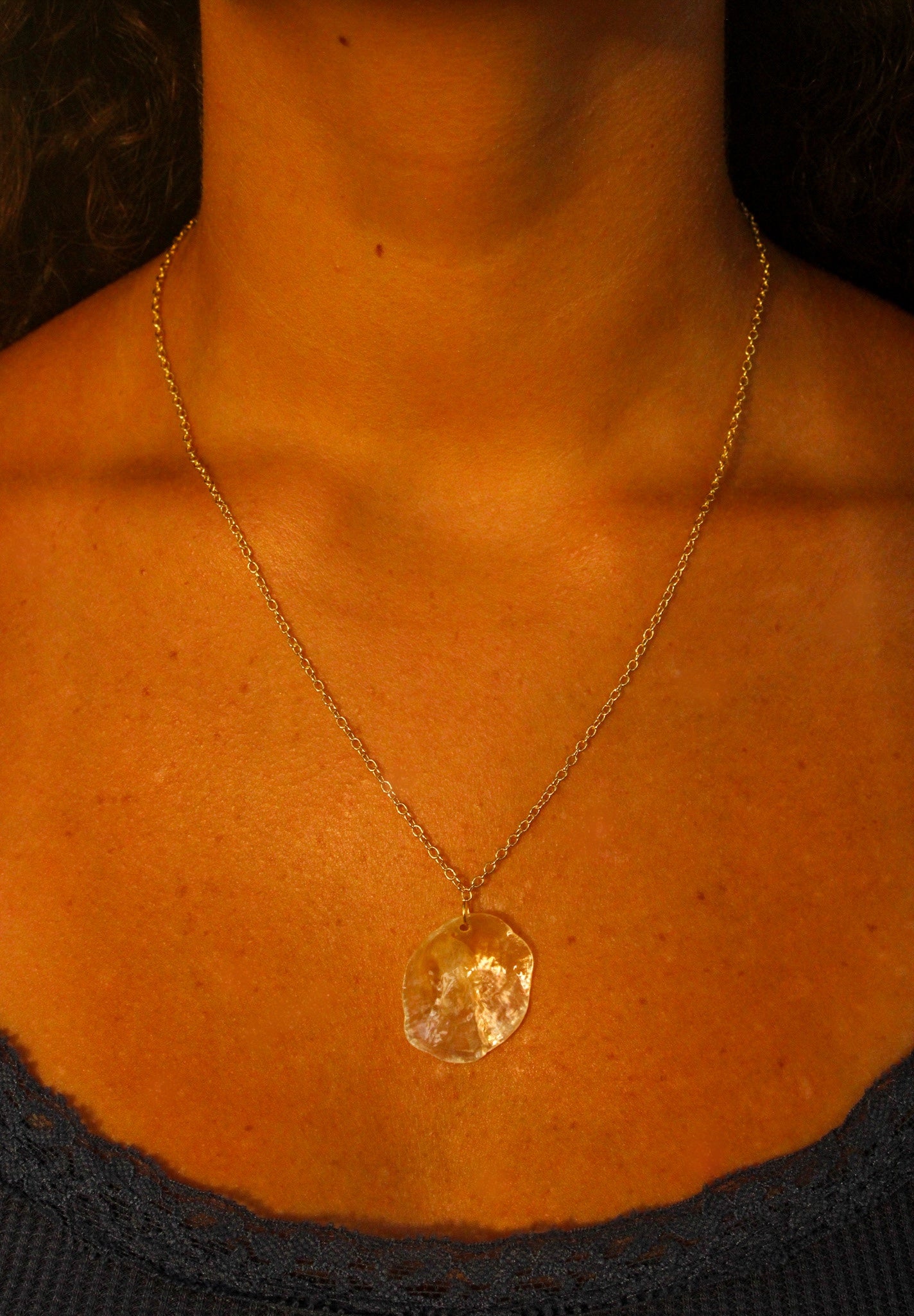 Small Jingle Shell Necklace - Gold