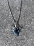 Snaggletooth Shark Tooth Necklace - Silver