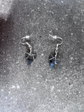 Bull Shark Teeth Earrings - Silver